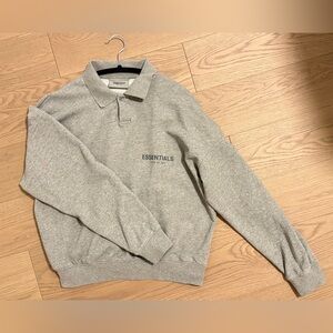 Fear of God Essentials Light Gray Polo